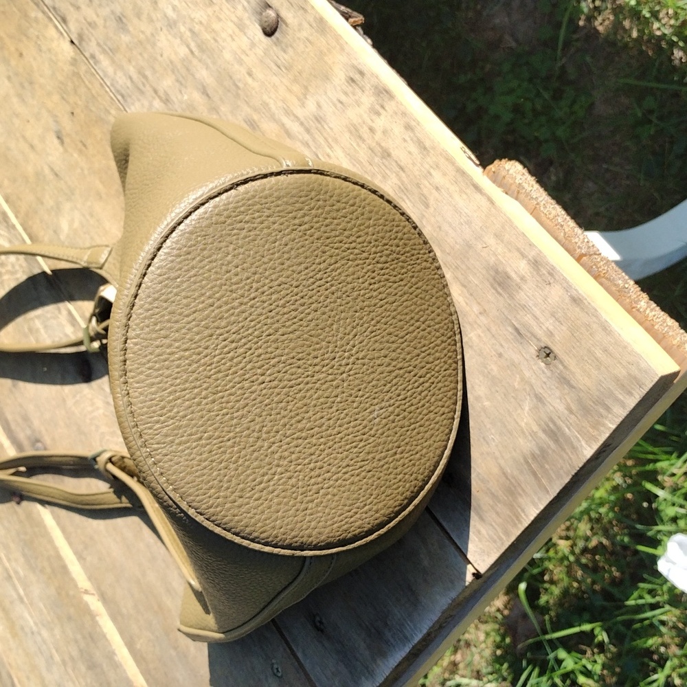 Small Antik Kraft Solene 2-in-1 Shoulder Bag Tote In Vegan Leather - Picture 8 of 11